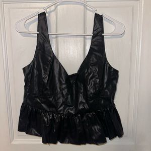 Brand New Faux Leather Tank